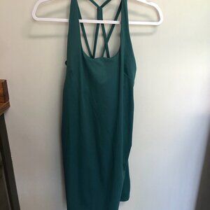 Maacie For Moms To Be Maternity Mini Dress Size L Green Build Up Bra Racer Back